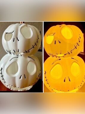 DISNEY THE NIGHTMARE BEFORE CHRISTMAS LIGHT UP JACK BLOW MOLDS 12”~NWT